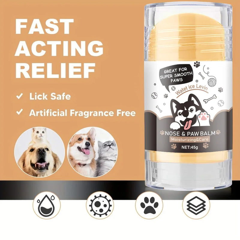 Dog Paw Balm - Lick Safe Snout Soother - Moisturizing, Soothing and Nourishing Stimulation - Prevent Cracks and Wounds - Dog Foot Cream Waxed, Oil, Butter, Extract